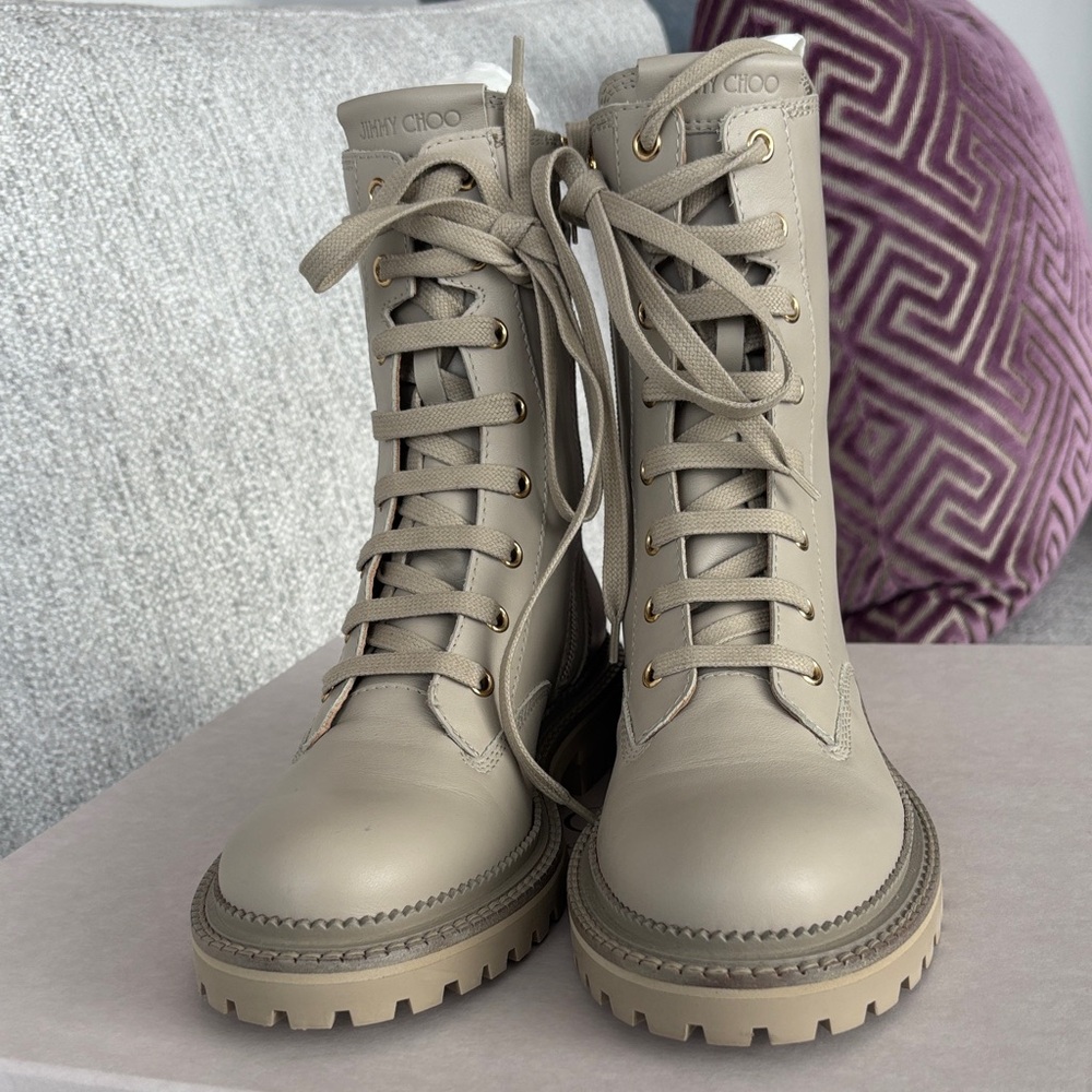 NWT - Jimmy Choo Boots - Light Sand